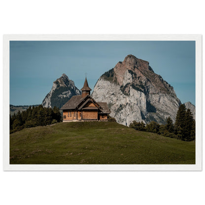 Stooskapelle - Widrol - Poster with wooden frame 