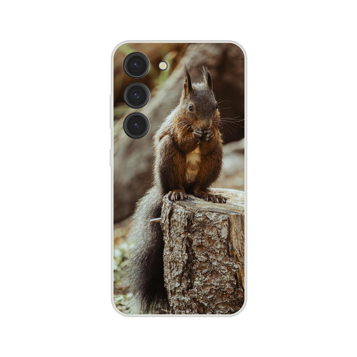 Eichhörnchen im Wald : Flexi-Case Handyhülle für iPhone und Samsung