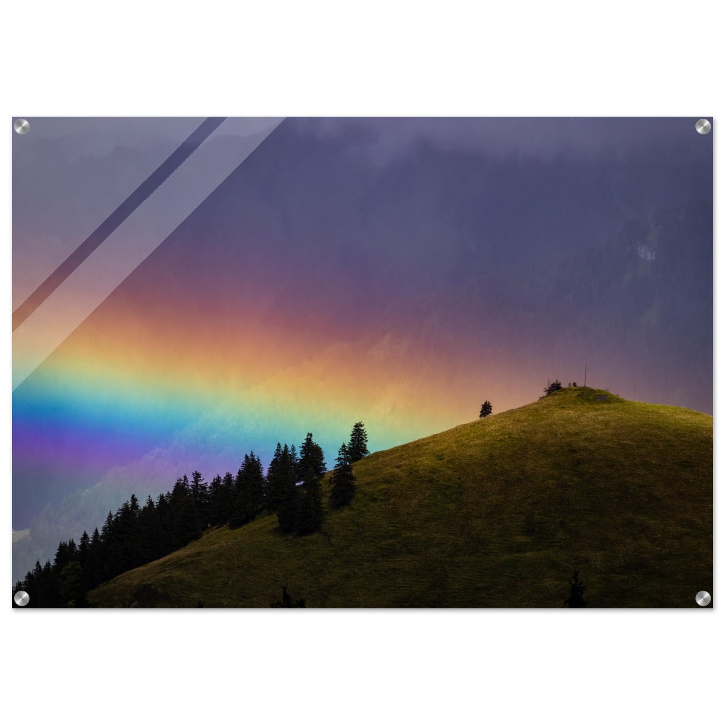 Regenbogen Acrylglasdruck