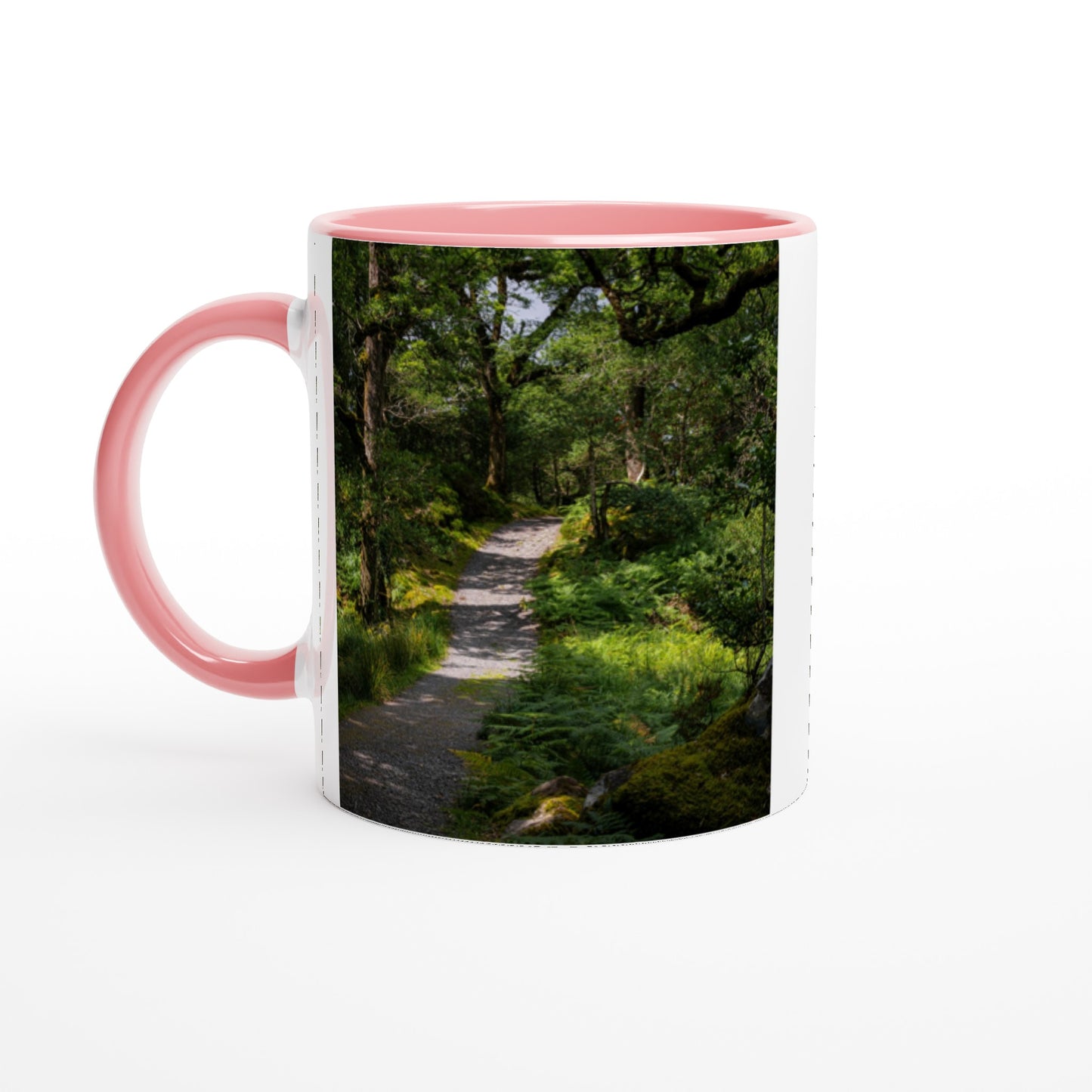 Forest path in the countryside ceramic mug - various colors