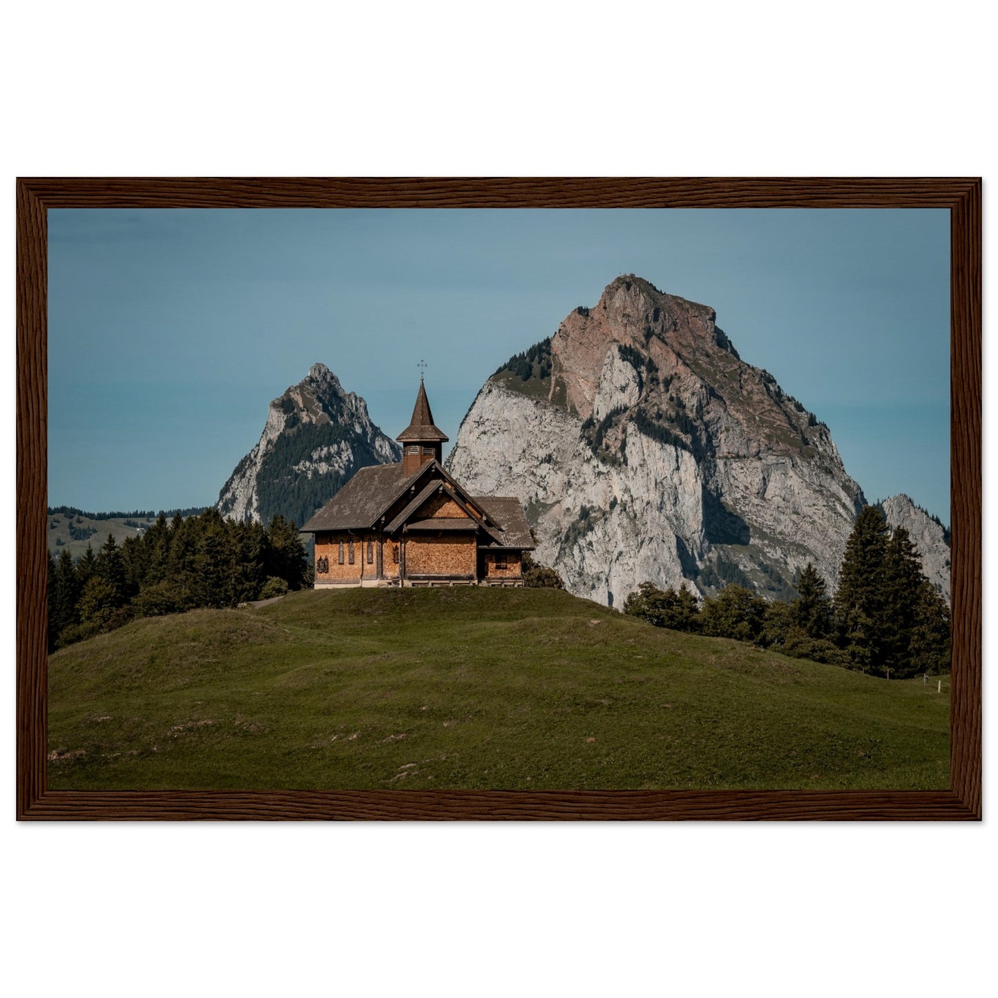 Stooskapelle - Widrol - Poster with wooden frame 