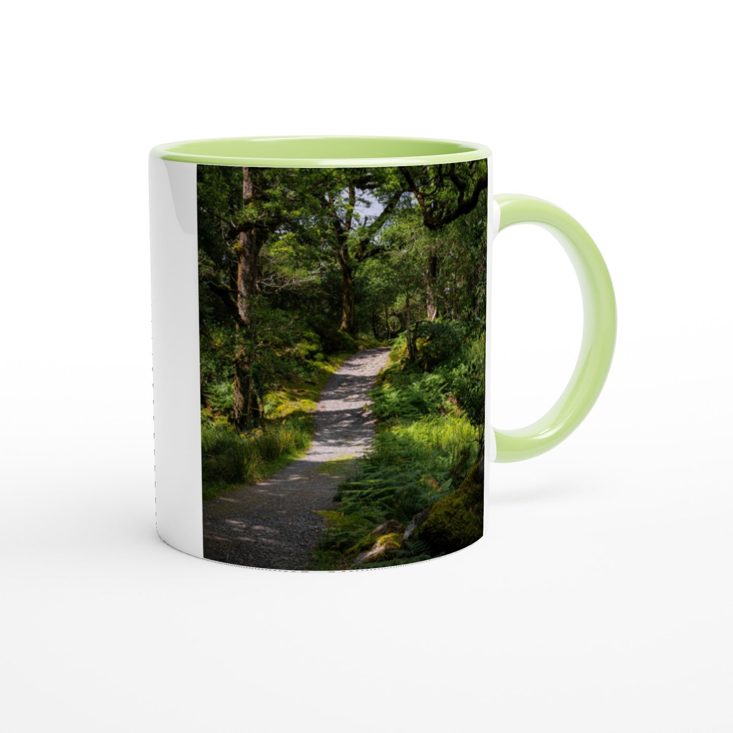 Forest path in the countryside ceramic mug - various colors