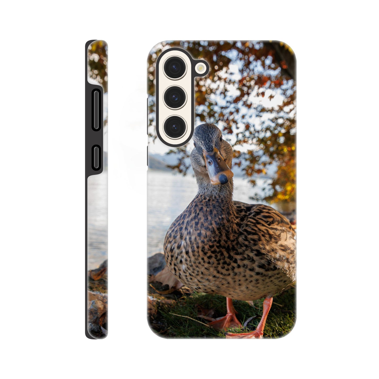 Herbstliche Entenidylle Hartschalen-Case Handyhülle für iPhone und Samsung