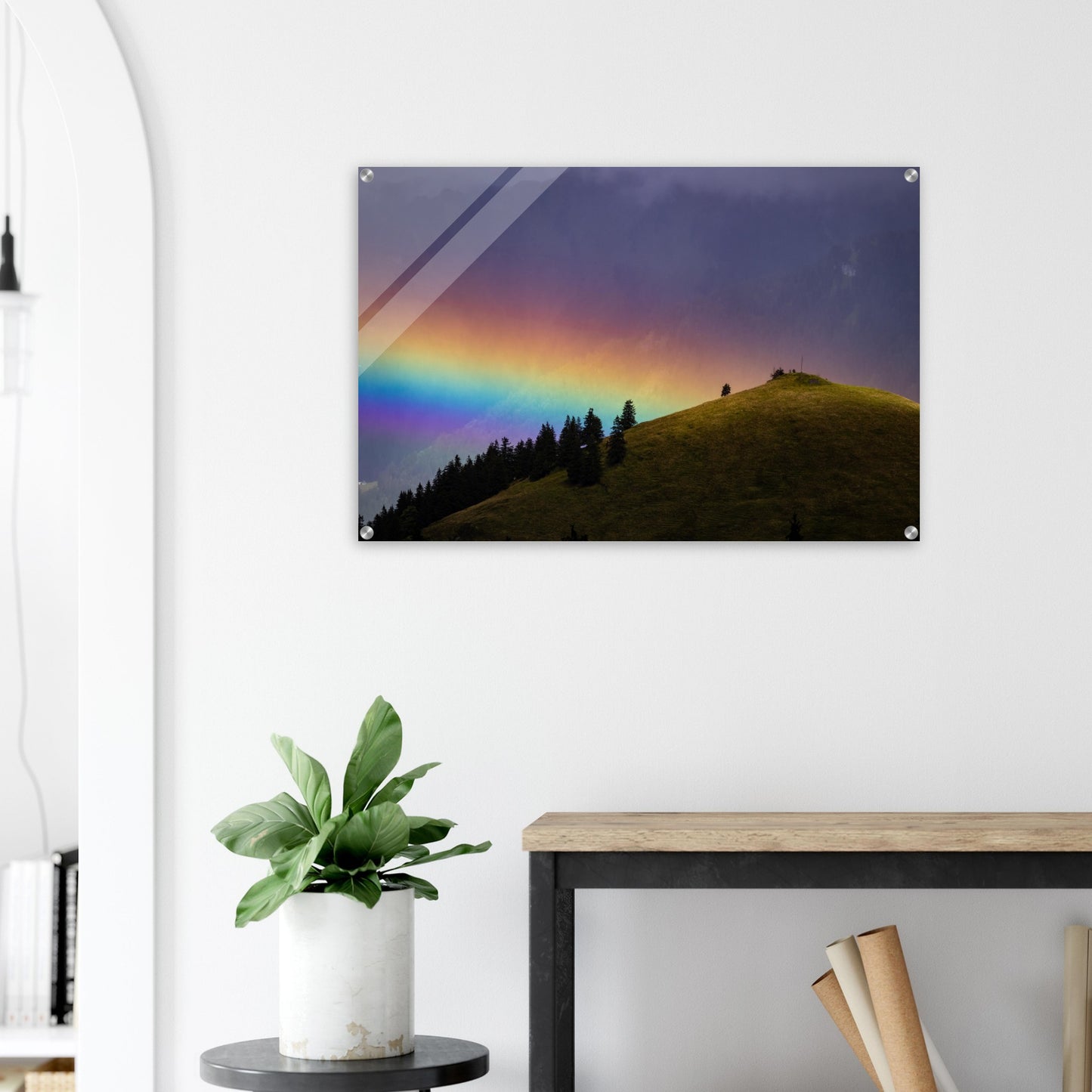 Regenbogen Acrylglasdruck