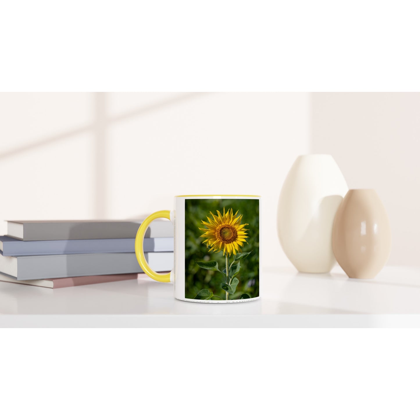 Sunflower Ceramic Mug - Various Colors 