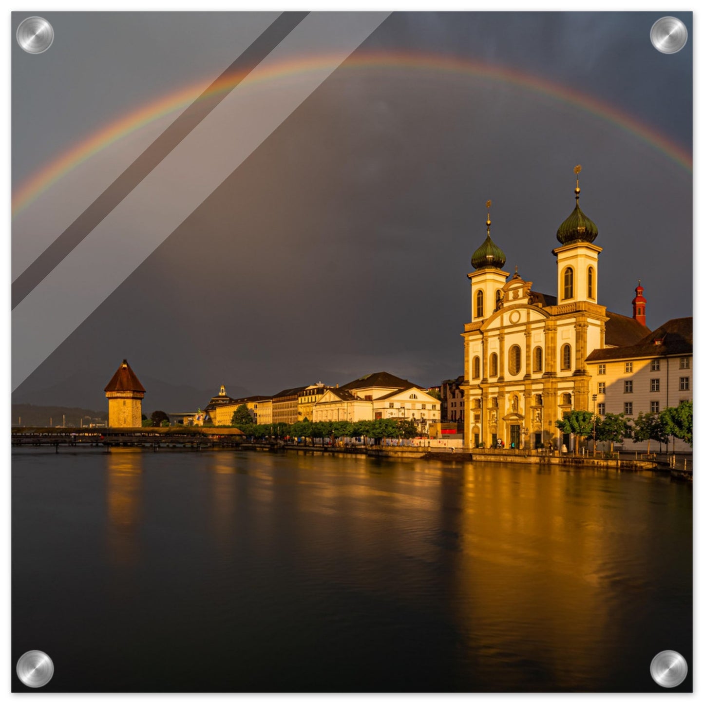 Regenbogen Luzern- Acryldruck