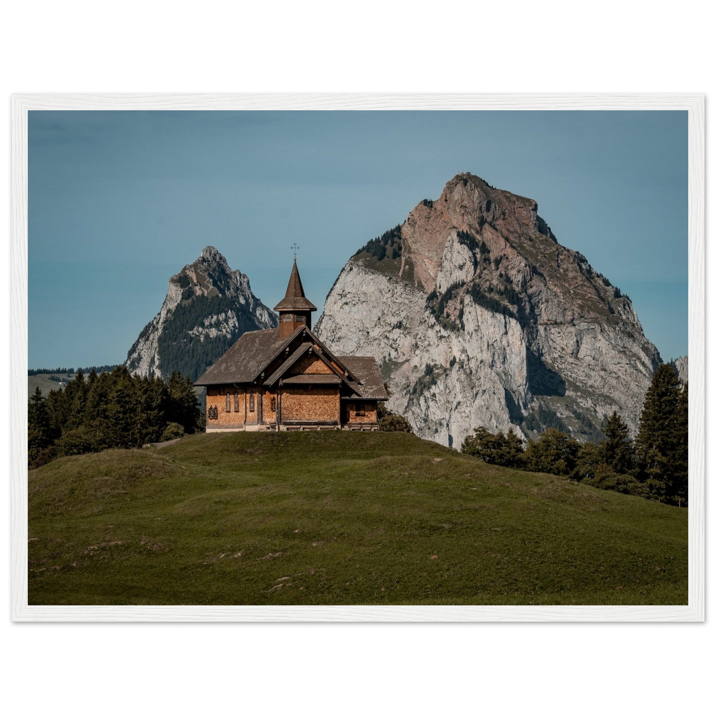 Stooskapelle - Widrol - Poster with wooden frame 