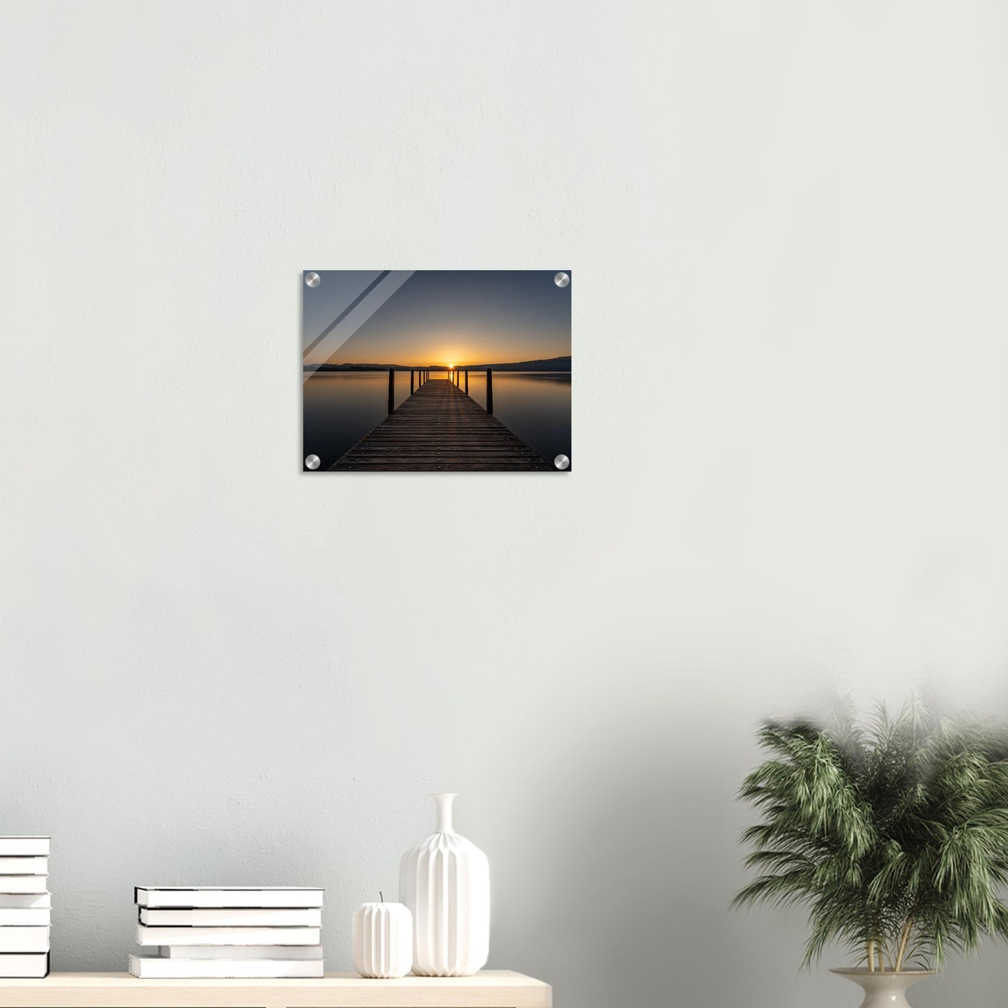 Sunrise on Lake Zug - acrylic print