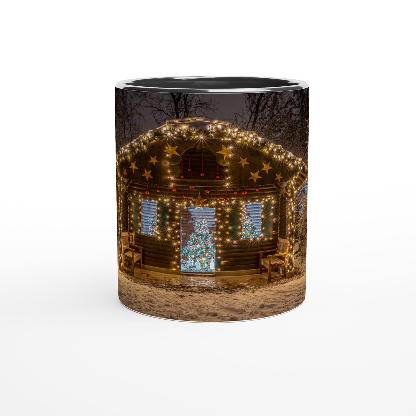 Dreamy Cottage in Advent Ceramic Mug - Various Colors