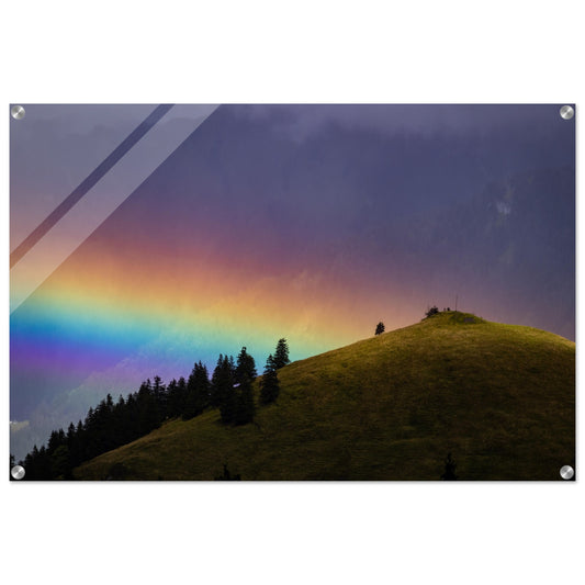 Rainbow acrylic glass print