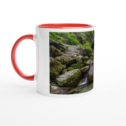 Schwarzenbach Waterfall Ceramic Mug - Colored Rim &amp; Handle