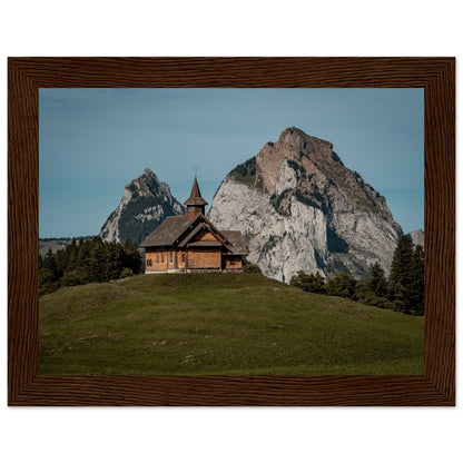 Stooskapelle - Widrol - Poster with wooden frame 