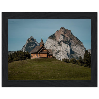 Stooskapelle - Widrol - Poster with wooden frame 