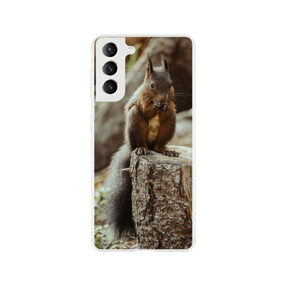 Eichhörnchen im Wald : Flexi-Case Handyhülle für iPhone und Samsung