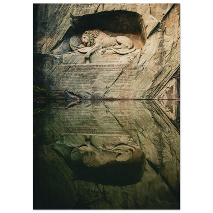 Lion Monument Lucerne - Premium Poster