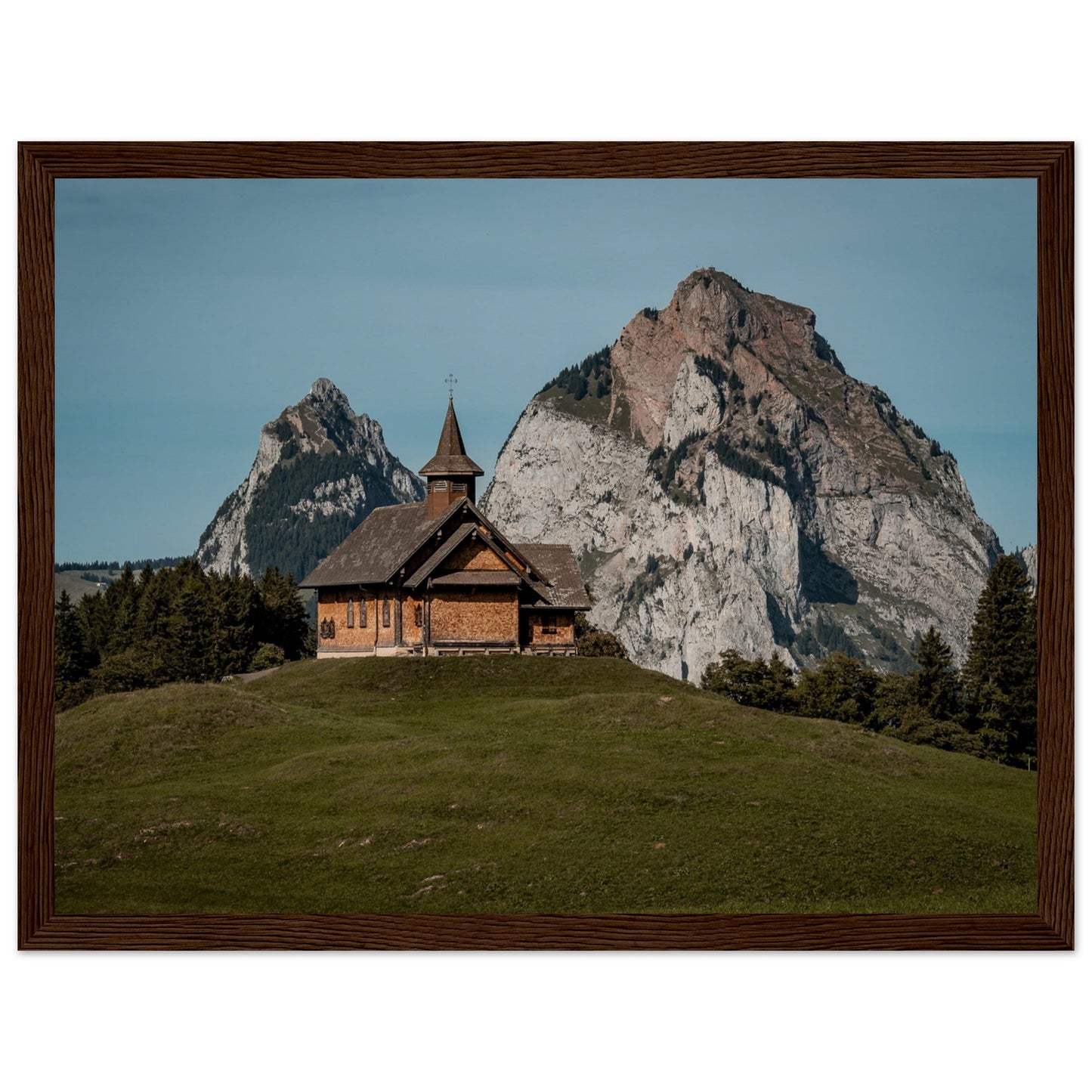 Stooskapelle - Widrol - Poster with wooden frame 