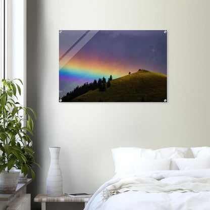 Regenbogen Acrylglasdruck