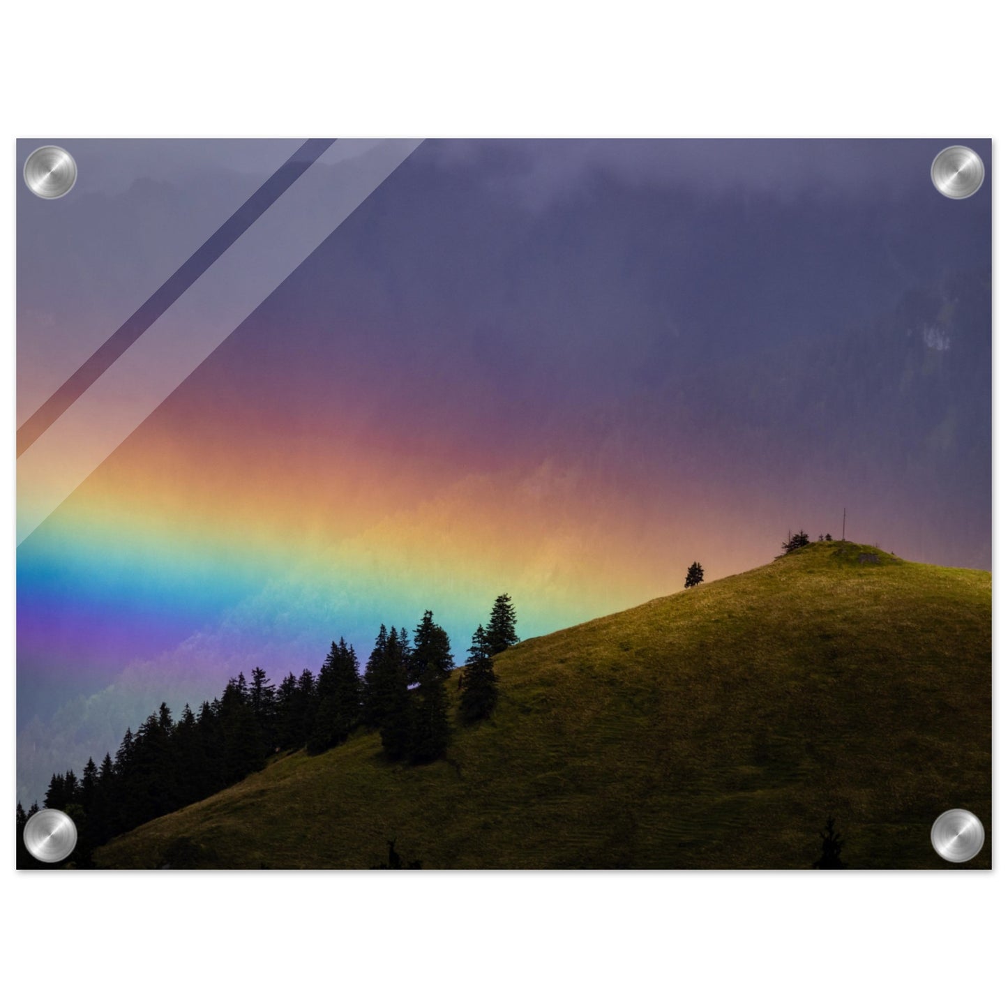 Regenbogen Acrylglasdruck