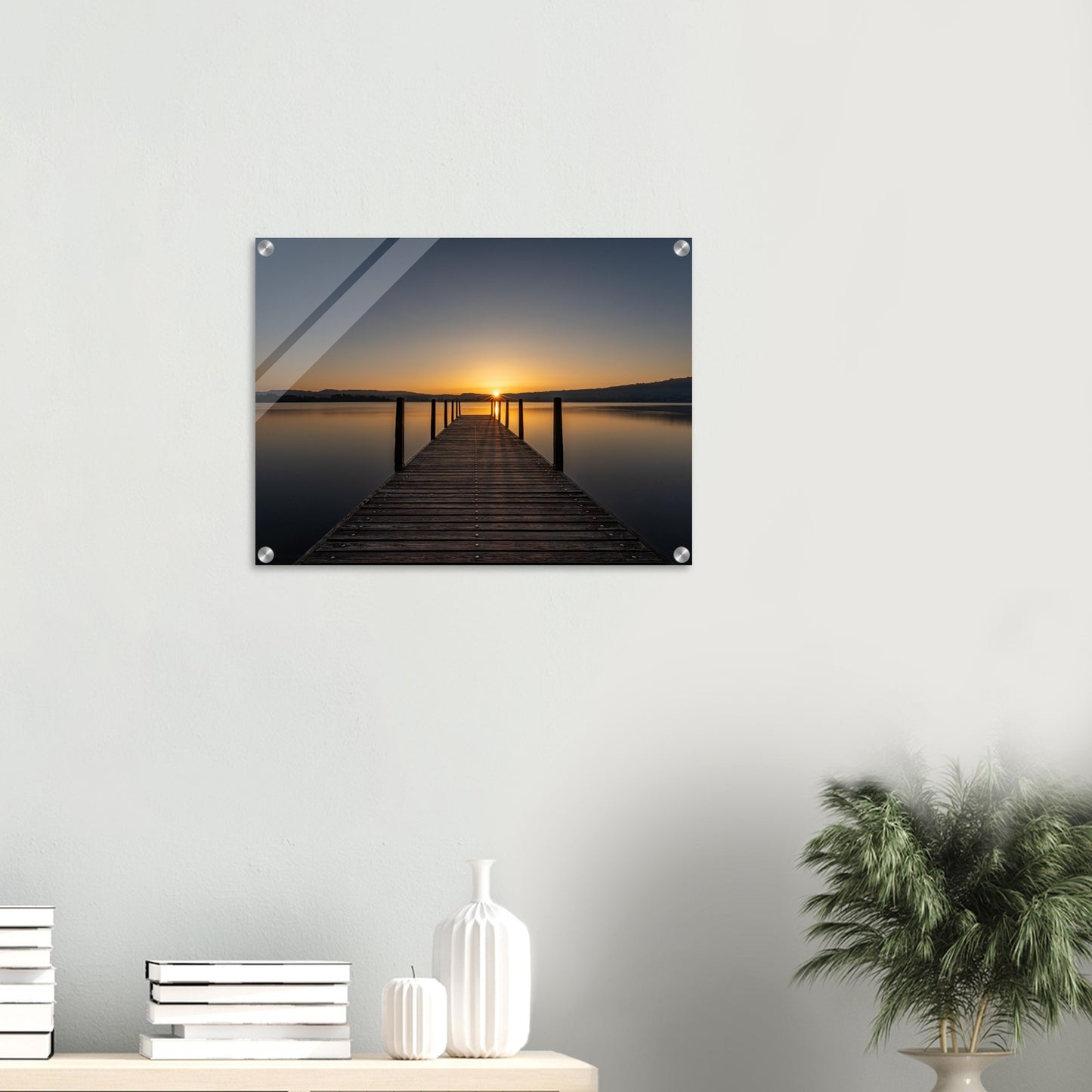 Sunrise on Lake Zug - acrylic print