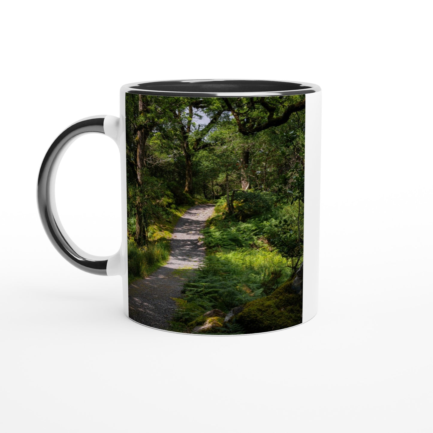 Forest path in the countryside ceramic mug - various colors