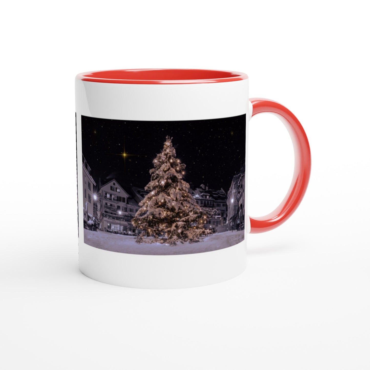 Weihnachtszauber Keramiktasse - Verschiedene Farben