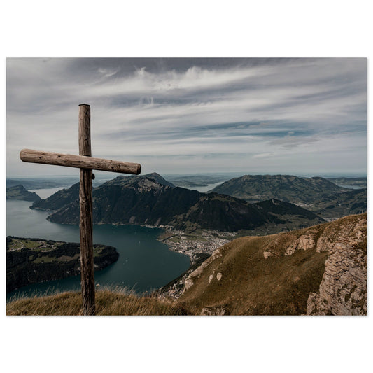 Atemberaubende Aussicht vom Fronalpstock - Premium Poster