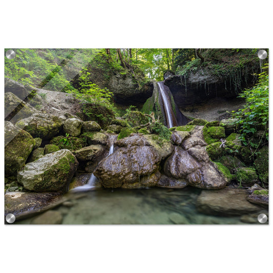 Schwarzenbach waterfall - acrylic print 