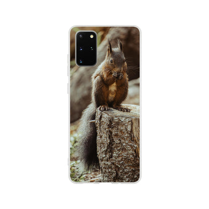 Eichhörnchen im Wald : Flexi-Case Handyhülle für iPhone und Samsung