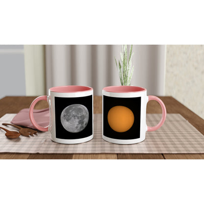 Astro Sonne und Mond Keramiktasse - Verschiedene Farben