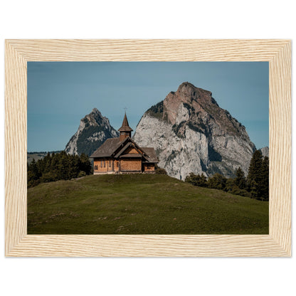 Stooskapelle - Widrol - Poster with wooden frame 