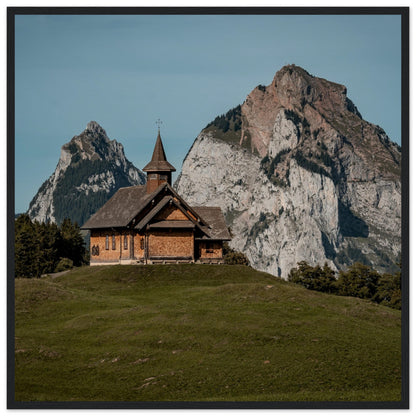 Stooskapelle - Widrol - Poster with wooden frame 