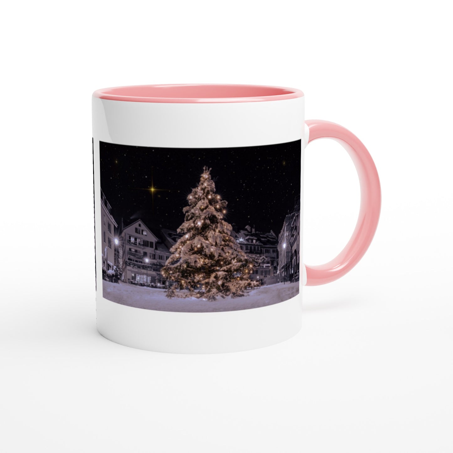 Weihnachtszauber Keramiktasse - Verschiedene Farben