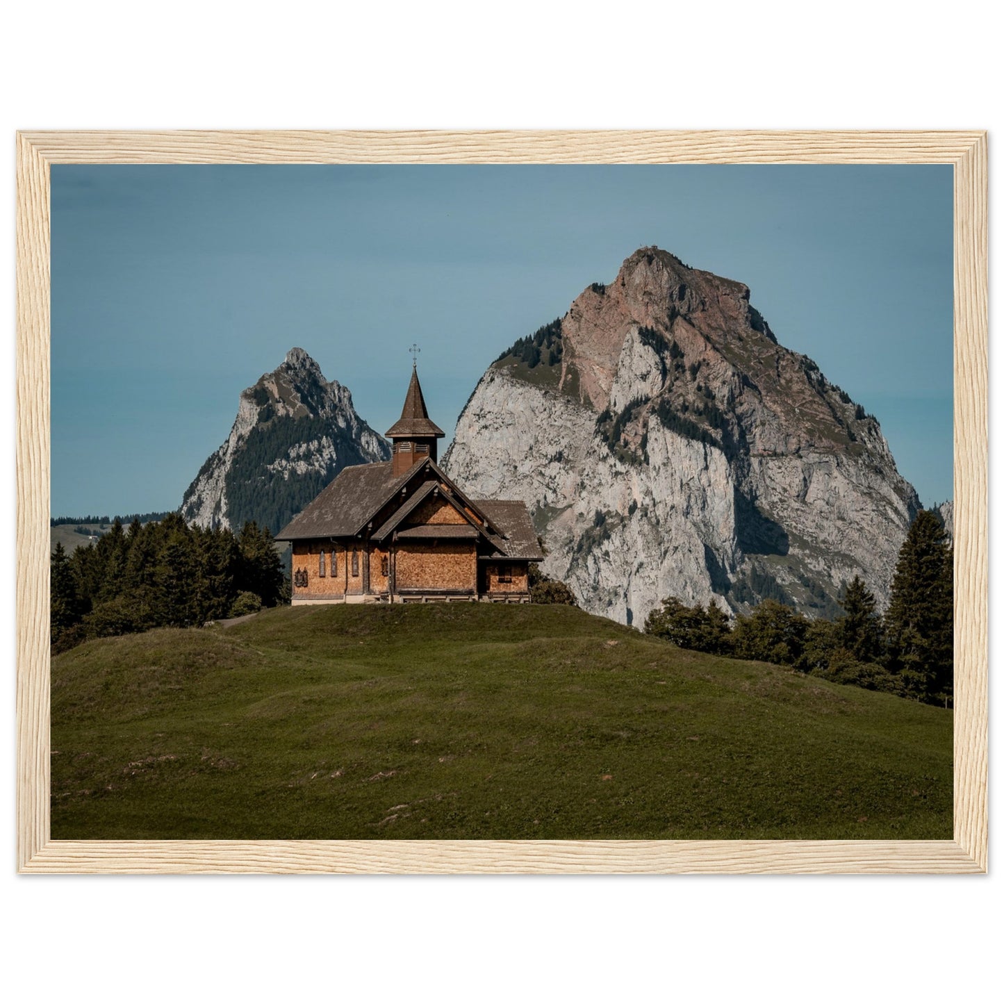 Stooskapelle - Widrol - Poster with wooden frame 