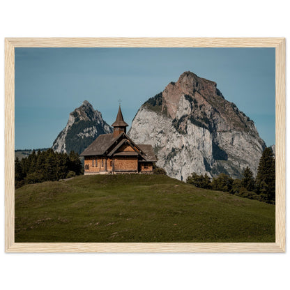 Stooskapelle - Widrol - Poster mit Holzrahmen