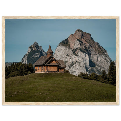 Stooskapelle - Widrol - Poster with wooden frame 