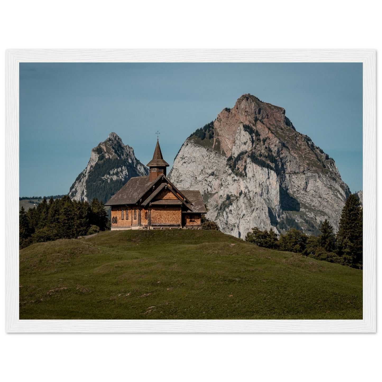 Stooskapelle - Widrol - Poster mit Holzrahmen