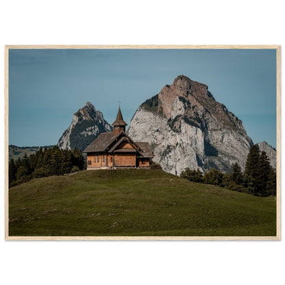 Stooskapelle - Widrol - Poster mit Holzrahmen