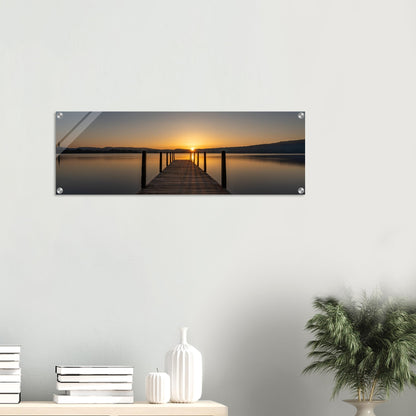 Sunrise on Lake Zug - acrylic print