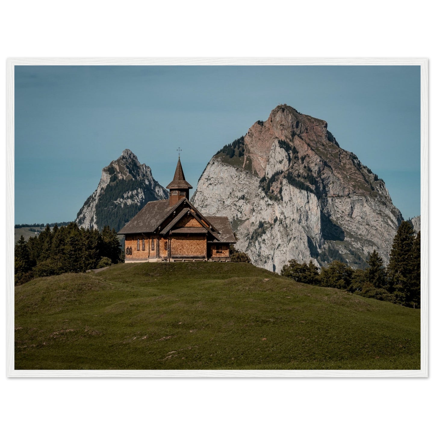 Stooskapelle - Widrol - Poster mit Holzrahmen