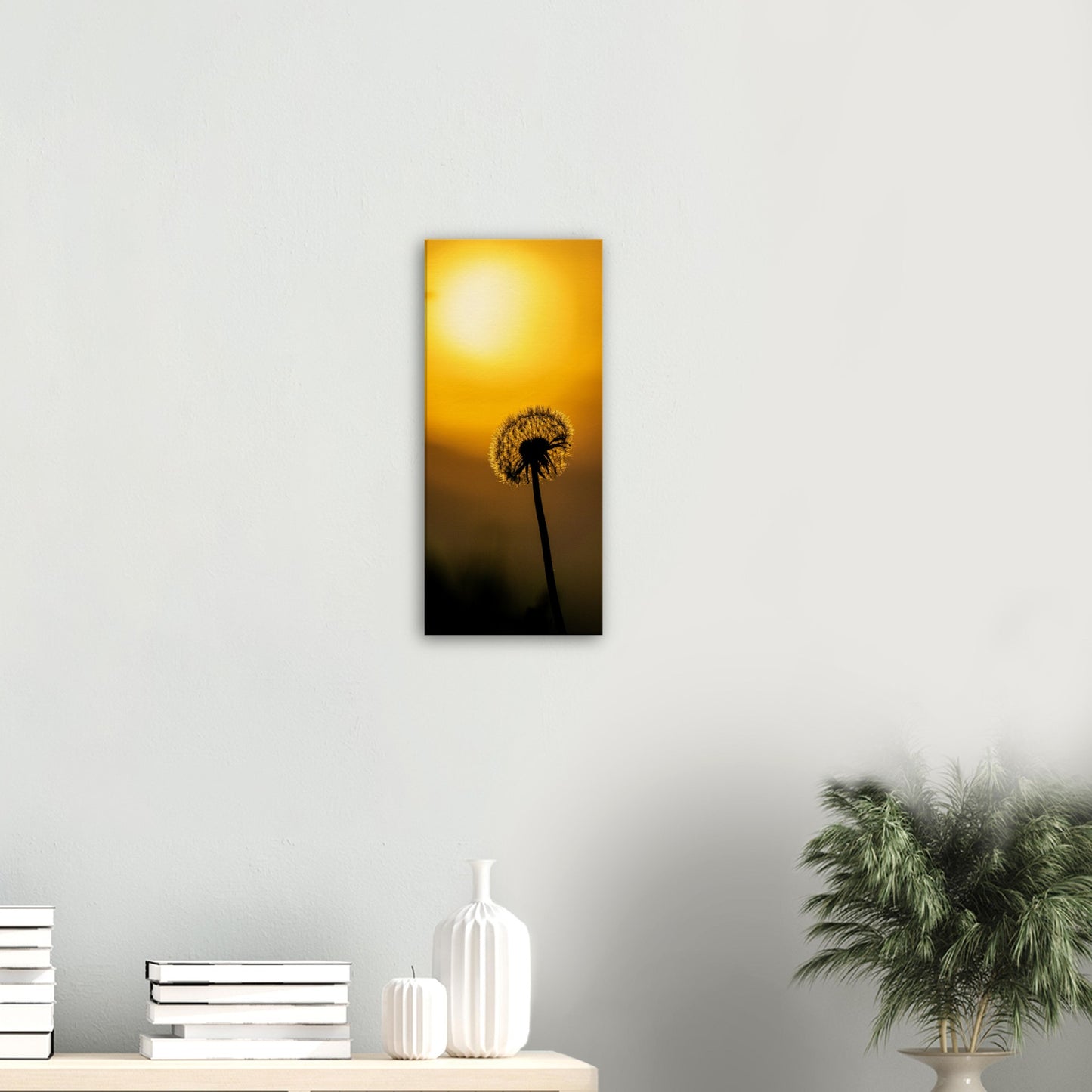 Dark dandelion canvas