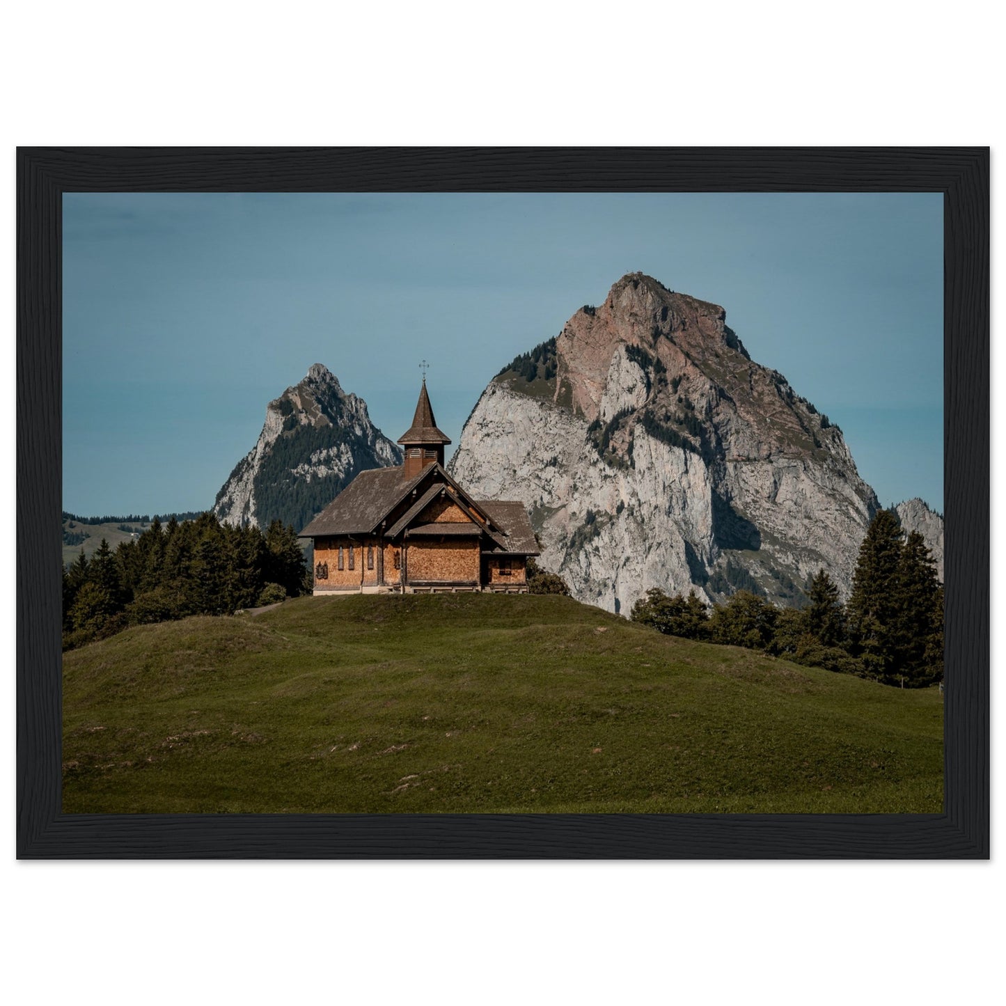 Stooskapelle - Widrol - Poster mit Holzrahmen