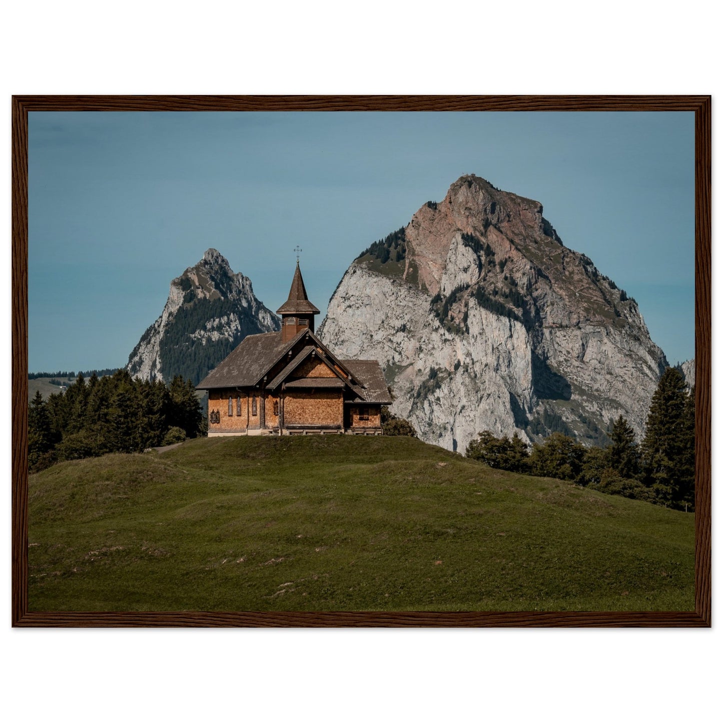 Stooskapelle - Widrol - Poster mit Holzrahmen