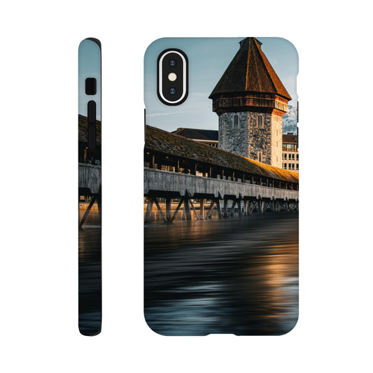 Chapel Bridge Lucerne and Pilatus - Dusk, Hard Shell Case (Iphone / Samsung)