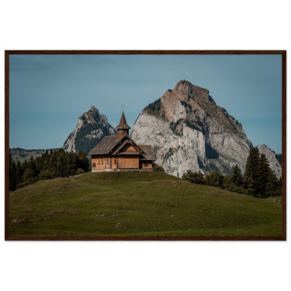 Stooskapelle - Widrol - Poster with wooden frame 