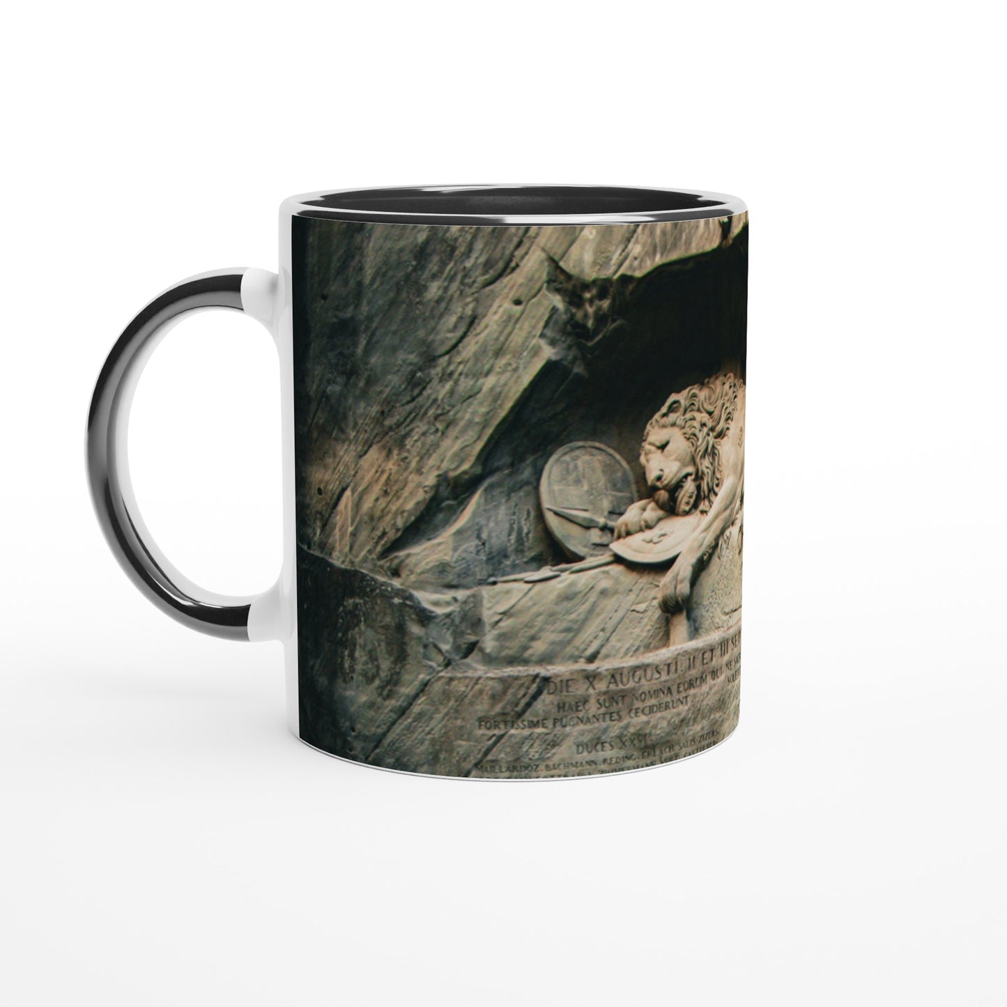 Lion Monument Lucerne Ceramic Mug - Various Colors