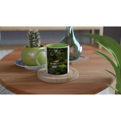 Forest path in the countryside ceramic mug - various colors