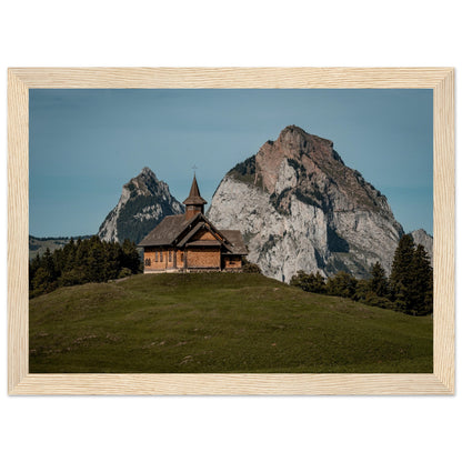 Stooskapelle - Widrol - Poster with wooden frame 